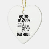 コントラバスーン、脳凍結 セラミックオーナメント (左)