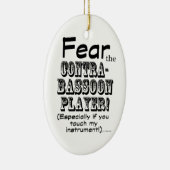 コントラバス選手を恐れる セラミックオーナメント (右)