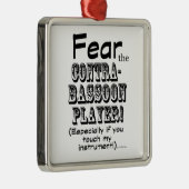 コントラバス選手を恐れる メタルオーナメント (右)
