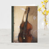 コントラバス カード (黄色い花)