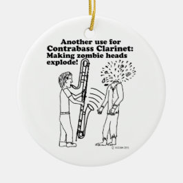 コントラバス・クラリネットがゾンビを爆発 セラミックオーナメント