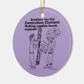 コントラバス・クラリネットがゾンビを爆発 セラミックオーナメント (左)