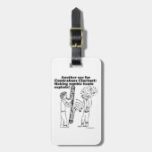 コントラバス・クラリネットがゾンビを爆発 ラゲッジタグ (正面縦)