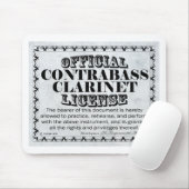 コントラバス・クラリネットのライセンス マウスパッド (マウス)