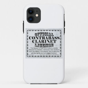 コントラバス・クラリネットのライセンス iPhone 11 ケース