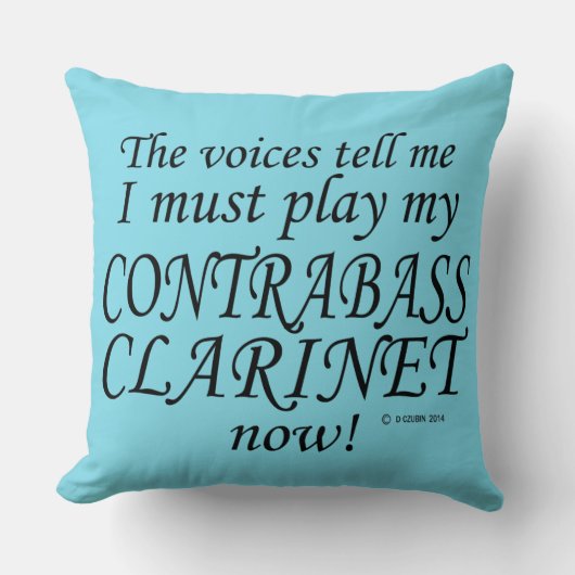 コントラバス・クラリネットの声遊は クッション (正面)