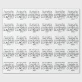 コントラバス・クラリネットの声遊は ラッピングペーパー (フラット)