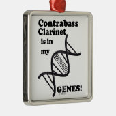 コントラバス・クラリネットは私の遺伝子にある メタルオーナメント (右)