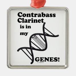 コントラバス・クラリネットは私の遺伝子にある メタルオーナメント