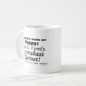 コントラバス・クラリネットは私を幸せにする コーヒーマグカップ (正面左)