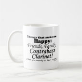コントラバス・クラリネットは私を幸せにする コーヒーマグカップ (左)