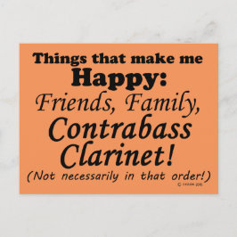 コントラバス・クラリネットは私を幸せにする ポストカード