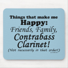 コントラバス・クラリネットは私を幸せにする マウスパッド