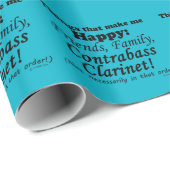 コントラバス・クラリネットは私を幸せにする ラッピングペーパー (ロールコーナー)