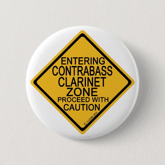 コントラバス・クラリネット・ゾーンへの入力 缶バッジ (正面)