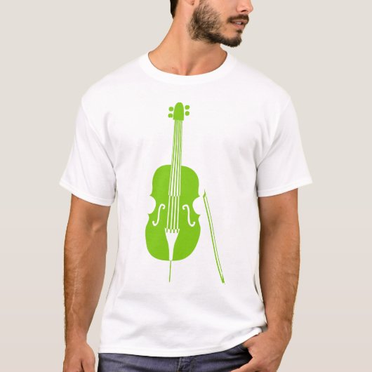 コントラバス - マルシャン グリーン Tシャツ (正面)