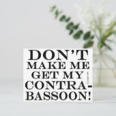 コントラバソンを取り出さないで ポストカード (スタンド正面)