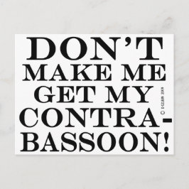 コントラバソンを取り出さないで ポストカード