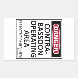 コントラバソン運転区 長方形シール