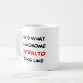 コントラルト素晴らし コーヒーマグカップ (正面左)