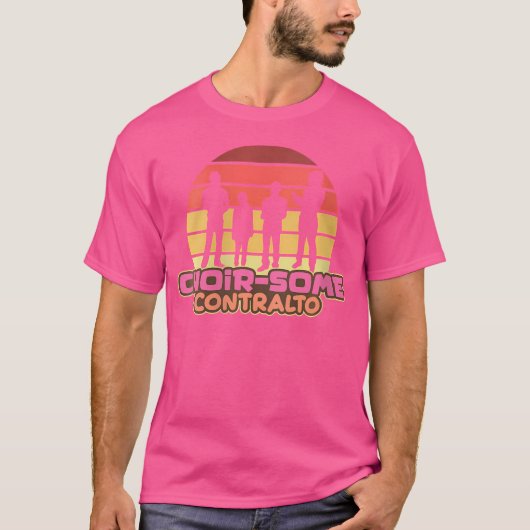 コントラルト・オペラ歌手の音楽をクラシカル合唱 Tシャツ (正面)