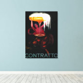 コントルトヴィンテージポスターヨーロッパ キャンバスプリント (インサイチュ (ウッドフロア))