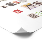 コントローラおもしろいーの身代金ノートコラージュを引き渡す ポスター (角)