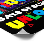 コントローラゲームギフトレベル100日の学校Unl ポスター (角)