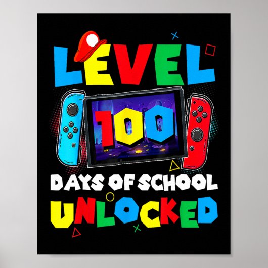 コントローラゲームギフトレベル100日の学校Unl ポスター (正面)