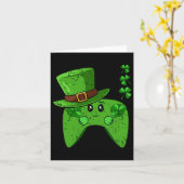 コントローラシャムロックSt patricks dayゲーミングゲーマー カード (黄色い花)