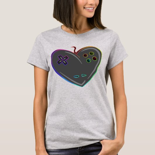 コントローラハート Tシャツ (正面)