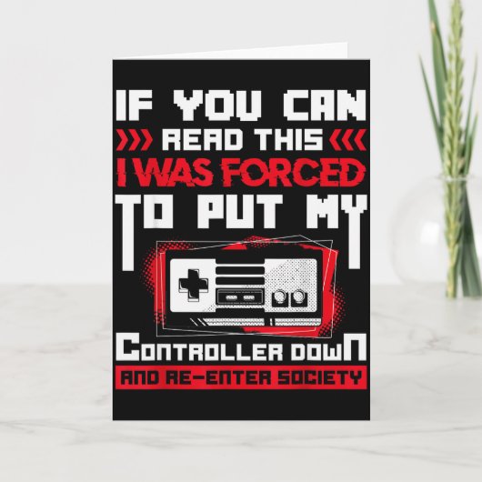 コントローラーを片付けさせられた ゲーミング＆ゲーム カード (正面)