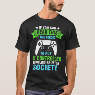 コントローラーを置き換える社会人ゲーマーおもしろいT Tシャツ