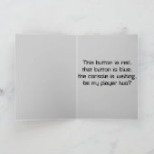 コントローラーハートゲーマーバレンタイン シーズンカード (内部)