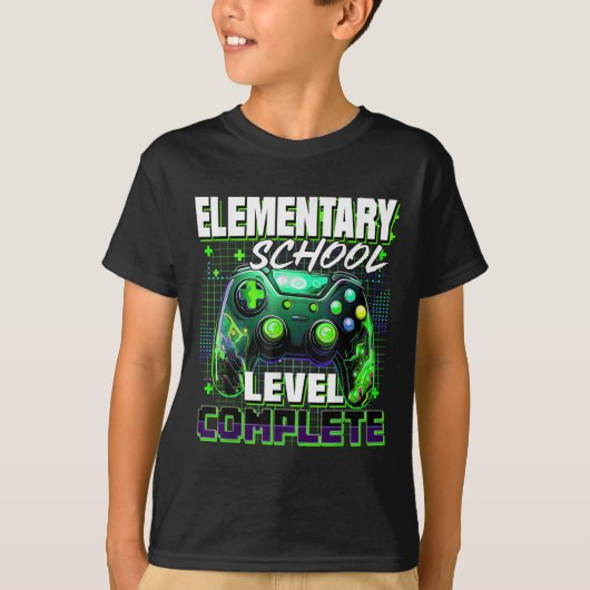 コントローラー小学校レベルの卒業生 Tシャツ (正面)