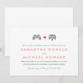 コントローラー愛の食事会リハーサル 招待状 (正面/裏面)