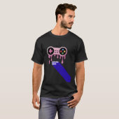 コントローラー ゲーム フレンド Tシャツ (正面フル)