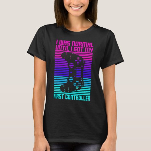 コントローラ引用文用ビデオゲームギーク Tシャツ (正面)