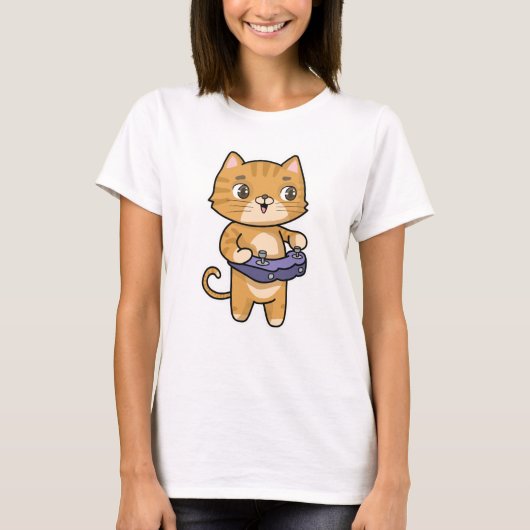コントローラ遊ーでCAT接続 Tシャツ (正面)