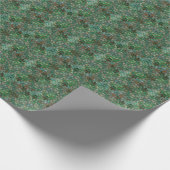 コントロールされたカオス - 緑 ラッピングペーパー (角)