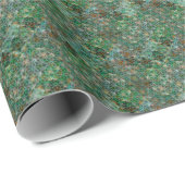 コントロールされたカオス - 緑 ラッピングペーパー (ロールコーナー)
