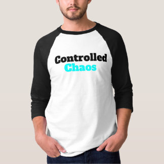 コントロールされた混沌 メンズ ベースボールTシャツ Tシャツ