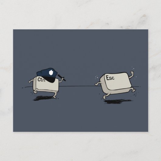 コントロールとエスケープ ポストカード (正面)