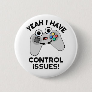 コントロールの問題があるおもしろいええビデオゲームのPun 缶バッジ