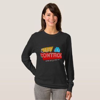 コントロールの外へ - 太字タイポグラフィステートメントデザイン Tシャツ