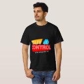 コントロールの外れた - 太字タイポグラフィステートメントデザイン Tシャツ (正面フル)