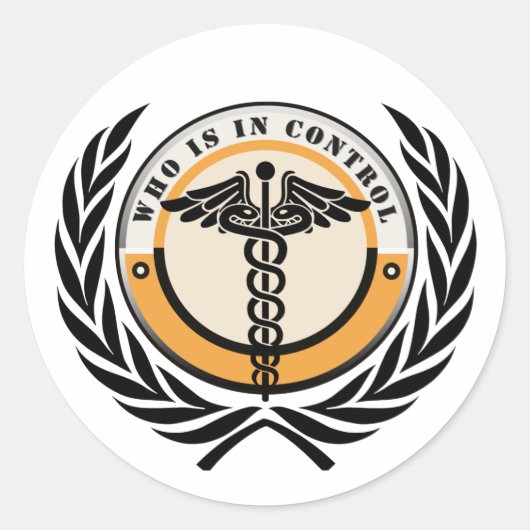 コントロールステッカー内のユーザー ラウンドシール (正面)