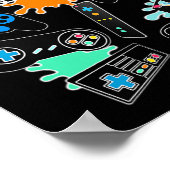 コントロールフリーク - ビデオゲームゲーマー楽しみ ポスター (角)