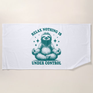 コントロールリラックスス・ヨガの下に何も存在しない ビーチタオル