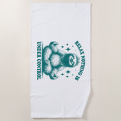 コントロールリラックスス・ヨガの下に何も存在しない ビーチタオル (正面)